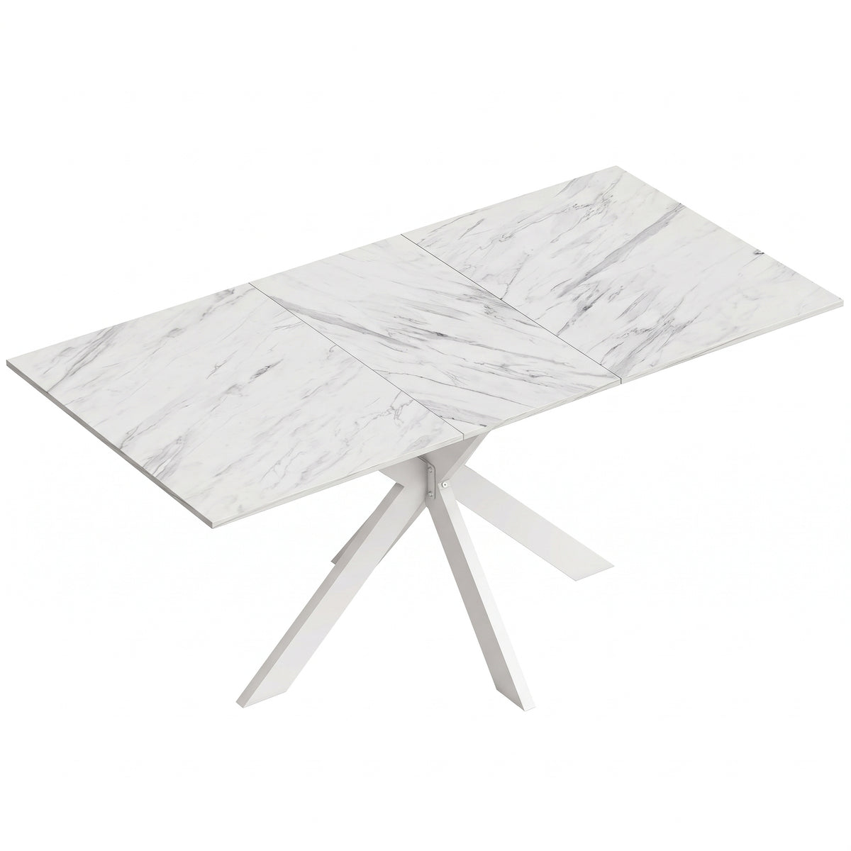 Wooden Extending Dining Table 160cm Wide for 8 People - Velmora