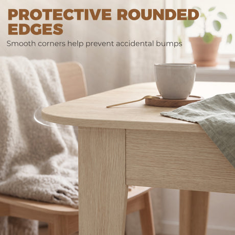 Wooden Extending Dining Table 180cm Wide for 8 People - Velmora