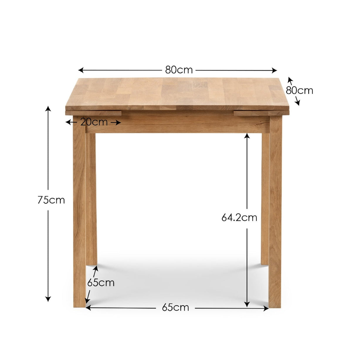 Wooden Extending Dining Table for 4 People - Coxmoor