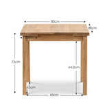 Wooden Extending Dining Table for 4 People - Coxmoor