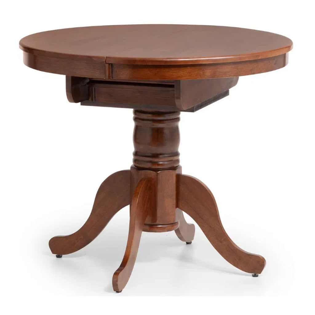 Wooden Extending Dining Table for 4 People Round - Canterbury