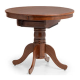 Wooden Extending Dining Table for 4 People Round - Canterbury