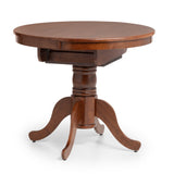 Wooden Extending Dining Table for 4 People Round - Canterbury