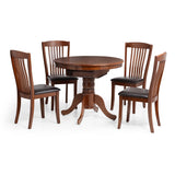 Wooden Extending Dining Table for 4 People Round - Canterbury