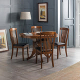 Wooden Extending Dining Table for 4 People Round - Canterbury