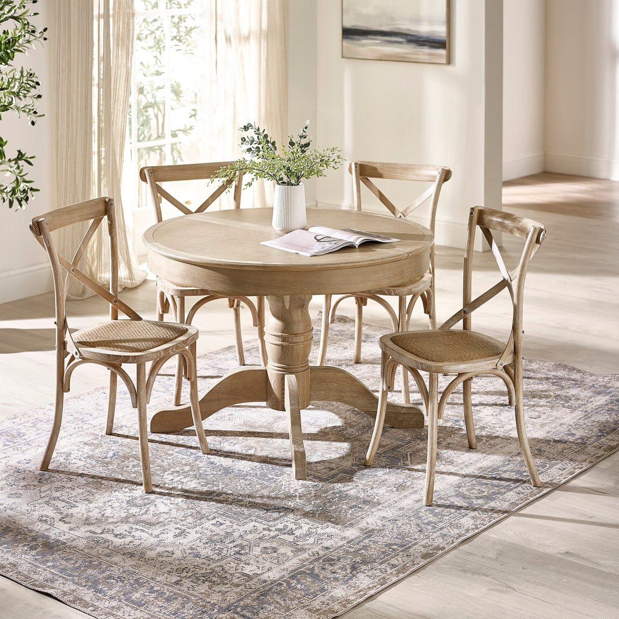 Wooden Extending Dining Table for 4 Person - Camille