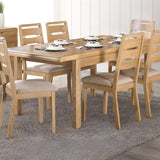 Wooden Extending Dining Table for 4 to 6 People - Curve