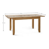 Wooden Extending Dining Table for 4 to 6 People - Mallory