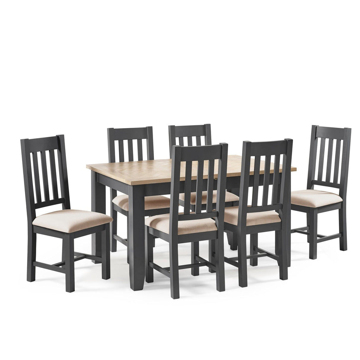 Wooden Extending Dining Table for 4 to 6 People Rectangular - Bordeaux