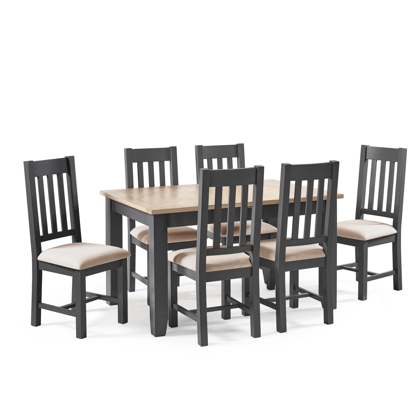 Wooden Extending Dining Table for 4 to 6 People Rectangular - Bordeaux
