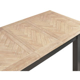 Wooden Extending Dining Table for 4 to 6 People Rectangular - Bordeaux