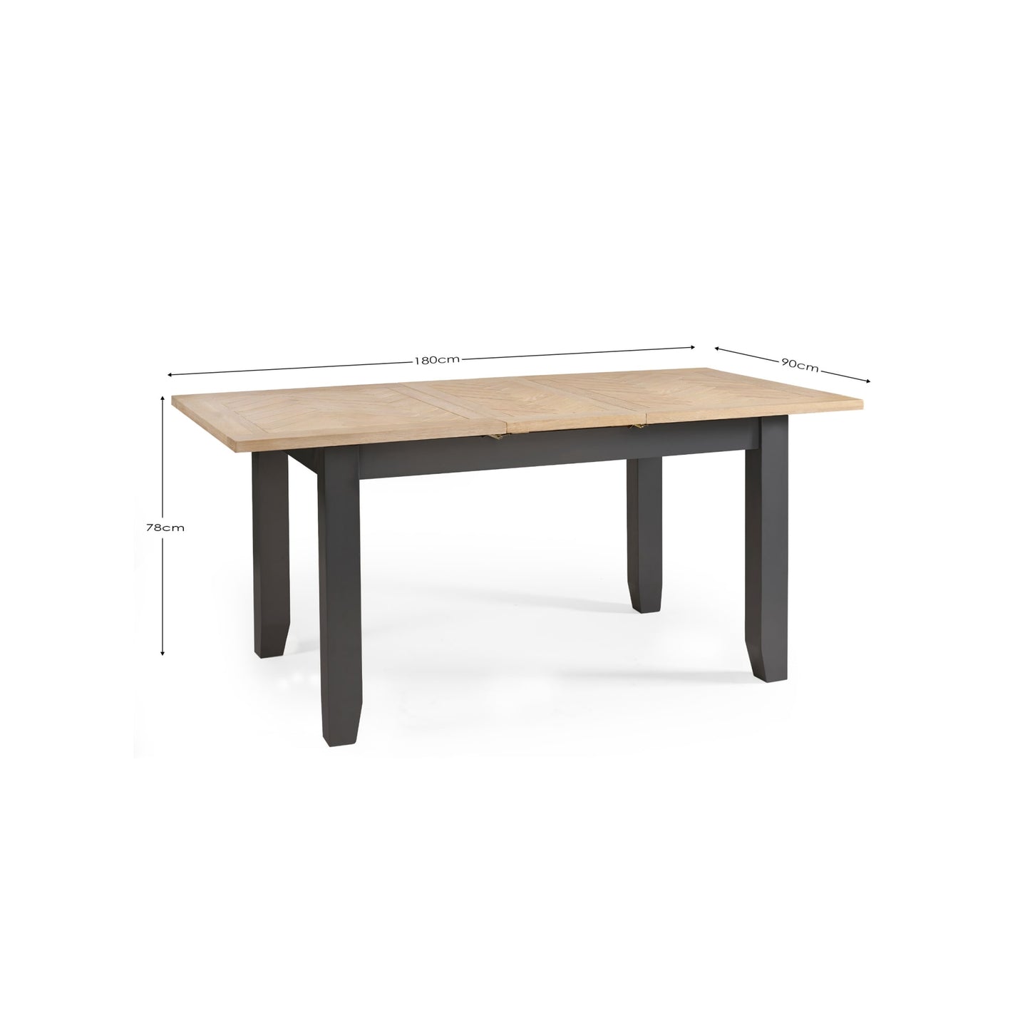 Wooden Extending Dining Table for 4 to 6 People Rectangular - Bordeaux