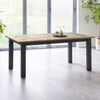 Wooden Extending Dining Table for 4 to 6 People Rectangular - Bordeaux
