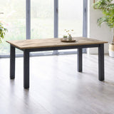 Wooden Extending Dining Table for 4 to 6 People Rectangular - Bordeaux