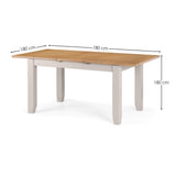 Wooden Extending Dining Table for 4 to 6 People - Richmond