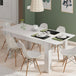 Wooden Extending Dining Table 190cm Wide for 4 to 6 People - Trevena