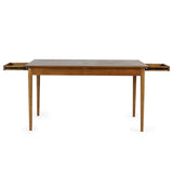 Wooden Extending Dining Table for 4 to 6 People With 2 Drawers - Lowry
