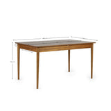 Wooden Extending Dining Table for 4 to 6 People With 2 Drawers - Lowry