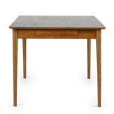 Wooden Extending Dining Table for 4 to 6 People With 2 Drawers - Lowry