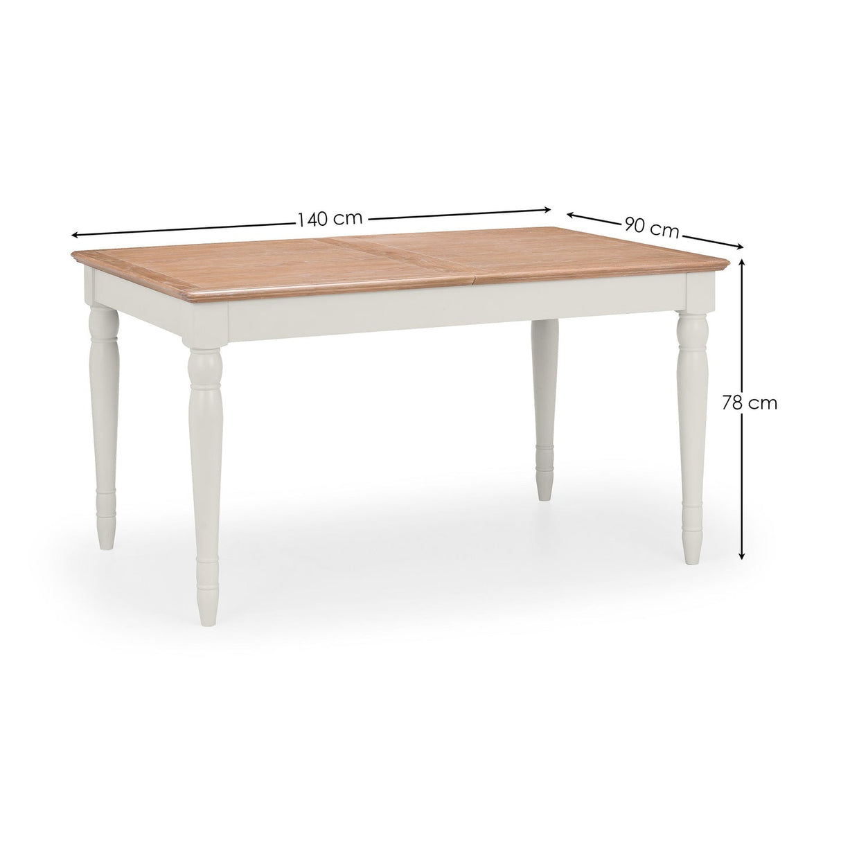Wooden Extending Dining Table for 6 People - Provence