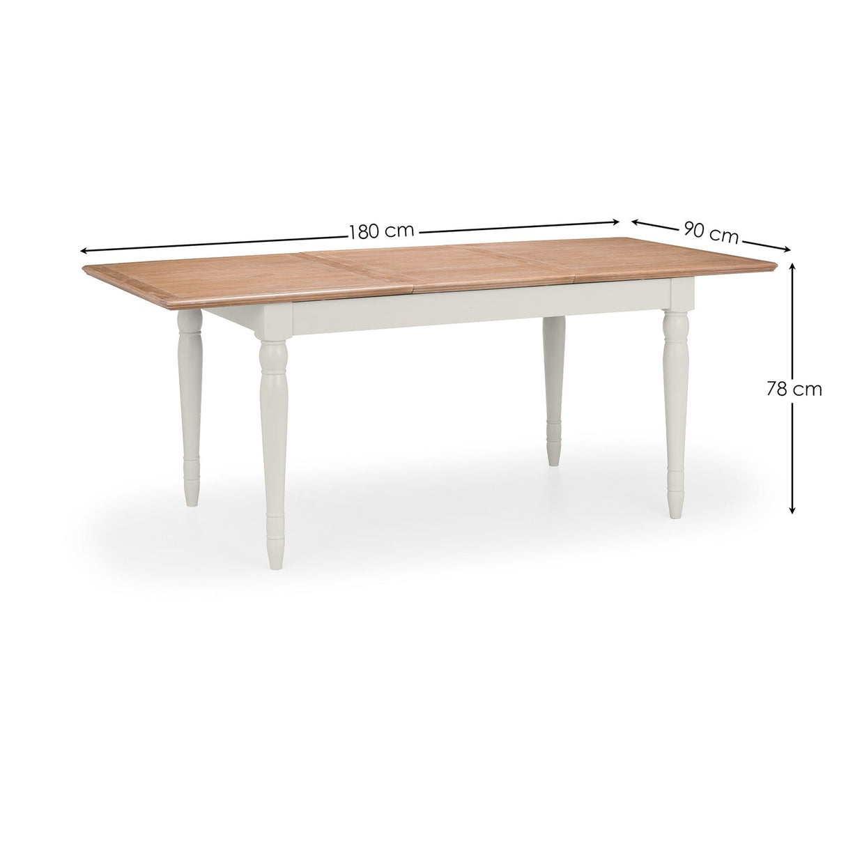 Wooden Extending Dining Table for 6 People - Provence