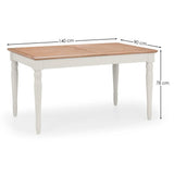 Wooden Extending Dining Table for 6 People - Provence