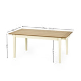 Wooden Extending Dining Table for 6 to 8 People - Larissa