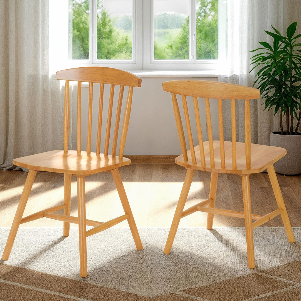 Wooden Extending Dining Table With 4 Dining Chairs - Emery