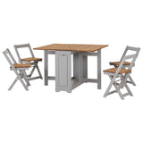 Wooden Extending Dining Table With 4 Dining Chairs - Santos