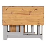 Wooden Extending Dining Table With 4 Dining Chairs - Santos