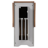 Wooden Extending Dining Table With 4 Dining Chairs - Santos