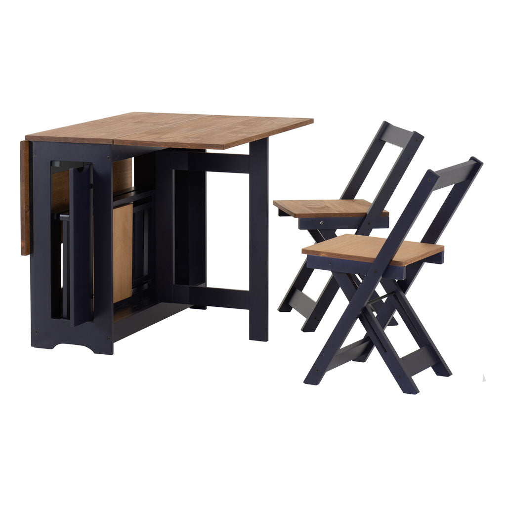 Wooden Extending Dining Table With 4 Dining Chairs - Santos