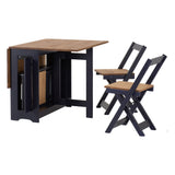 Wooden Extending Dining Table With 4 Dining Chairs - Santos