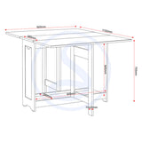 Wooden Extending Dining Table With 4 Dining Chairs - Santos