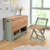 Wooden Extending Dining Table With 4 Dining Chairs - Santos