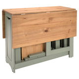 Wooden Extending Dining Table With 4 Dining Chairs - Santos