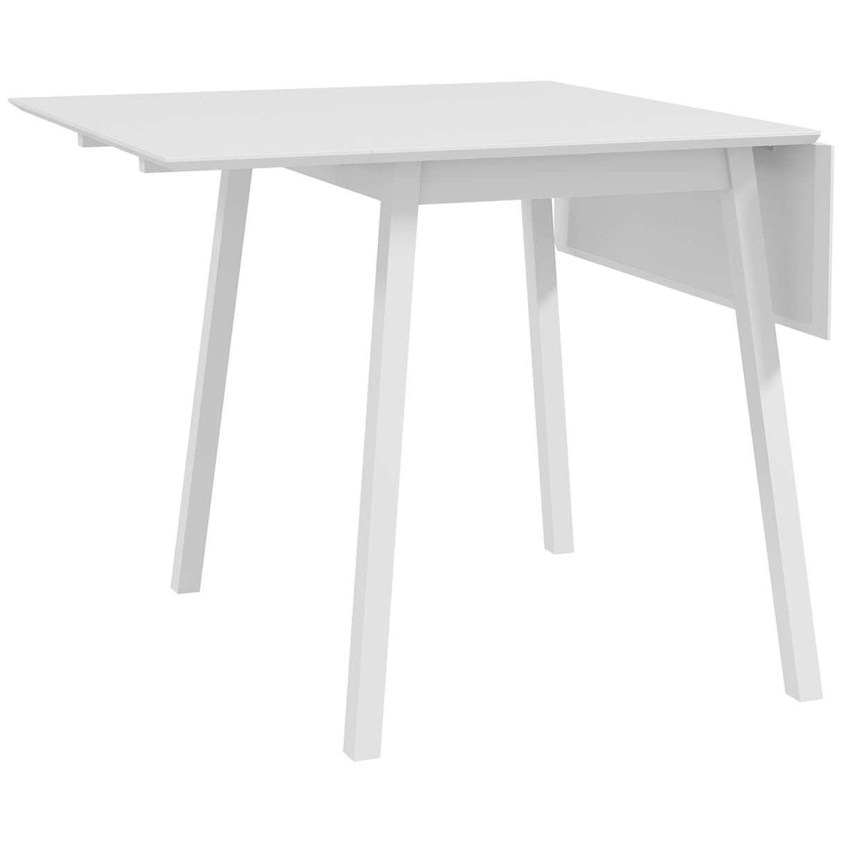 Wooden Folding Drop Leaf Dining Table Rectangular for 2 to 4 People - Velmora