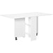 Wooden Folding Drop Leaf Dining Table Rectangular for 4 to 6 People - Velmora