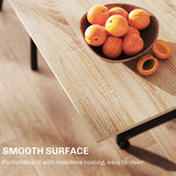 Wooden Folding Drop Leaf Dining Table Rectangular for 4 to 6 People - Velmora