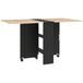 Wooden Folding Drop Leaf Dining Table Rectangular for 4 to 6 People - Velmora