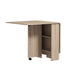 Wooden Folding Drop Leaf Dining Table Rectangular for 4 to 6 People - Velmora