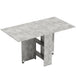 Wooden Folding Drop Leaf Dining Table Rectangular for 4 to 6 People - Velmora
