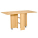 Wooden Folding Drop Leaf Dining Table for 4 to 6 People - Velmora