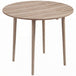 Wooden Folding Drop Leaf Dining Table Round for 4 People - Velmora