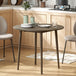 Wooden Folding Drop Leaf Dining Table Round for 4 People - Velmora