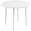 Wooden Folding Drop Leaf Dining Table Round for 4 People - Velmora