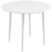 Wooden Folding Drop Leaf Dining Table Round for 4 People - Velmora