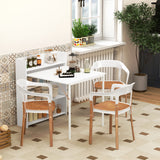 Wooden Folding Drop-Leaf Kitchen Dining Table for 2 People - Velmora