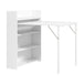 Wooden Folding Drop-Leaf Kitchen Dining Table for 2 People - Velmora