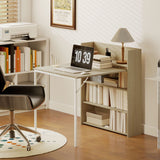 Wooden Folding Drop-Leaf Kitchen Dining Table for 2 People - Velmora